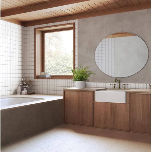 Farmhouse 20 in. Apron-Front Bathroom Sink in White Fireclay
